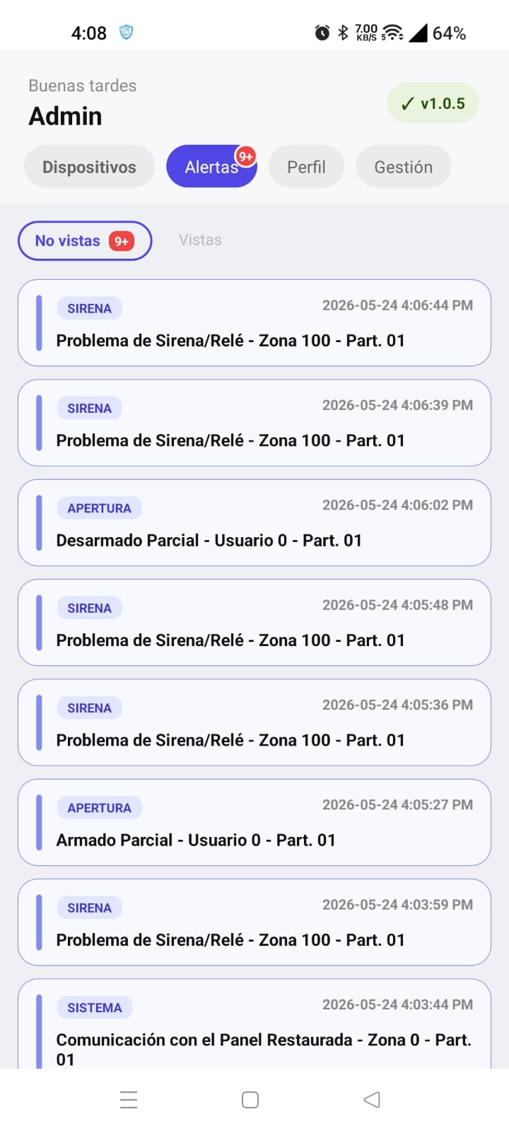 Alertas en tiempo real en AlarCore